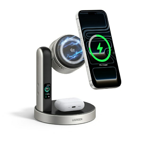MagFlow Pro 2-in-1 ���C�����X�[�d�X�e�[�V���� 25W 75248 [�O���[]