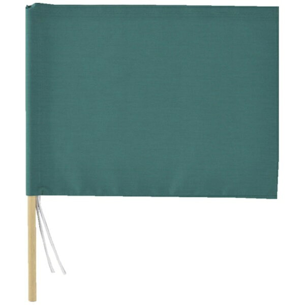 日本緑十字｜JAPAN GREEN CROSS 手旗　緑　300×420mm　布　245002《※画像はイメージです。実際の商品とは異なります》