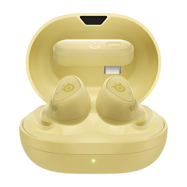 SteelSeries｜スティールシリーズ ゲーミングヘッドセット Arctis GameBuds Yuzu 61711 [ワイヤレス（Bluetooth＋USB-C） /両耳 /イヤホンタイプ]