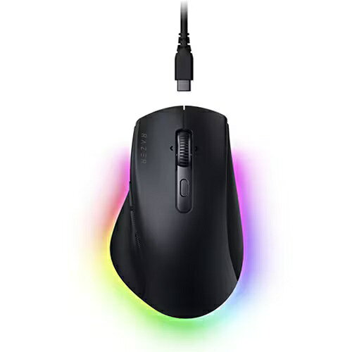 RAZER ゲーミングマウス Pro Click V2 ブラック RZ01-03900100-R3M1 [光学式 /有線／無線(ワイヤレス) /9ボタン /Bluetooth・USB]