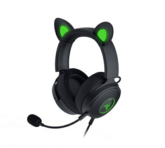 RAZER Kraken Kitty V2 Pro -Wired RGB Headset with Interchangeable Ears - Black - FRML Packaging RZ04-04510100-R3M1 [USB /両耳 /ヘッドバンドタイプ]