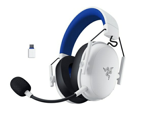 RAZER BlackShark V3 X HyperSpeed for PlayStation - Wireless Esports Headset - White Edition - NASA + AP Packaging RZ04-05420500-R3UA [ワイヤレス（Bluetooth＋USB-C） /両耳 /ヘッドバンドタイプ]
