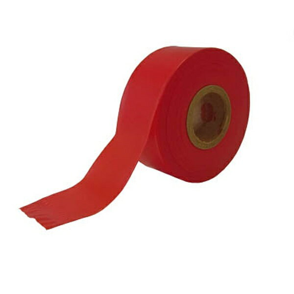 ■カラフルで目立つ標識用ビニールテープです。【用途】・測量・土木・植林の目印用。・植木、樹木調査などの領域表示の目印に。【仕様】・色： レッド・幅（mm）： 30・長さ（m）： 50・厚さ（mm）： 0.08・カラー： 5色展開（15mm幅...