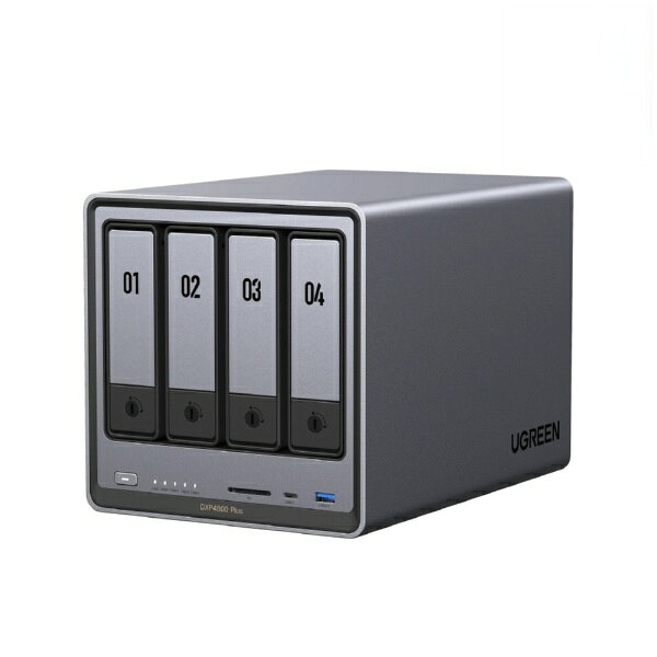 UGREEN｜ユーグリーン UGREEN NASync DXP4800 Plus + 東芝HDD N300 4TB×1 バンドル...