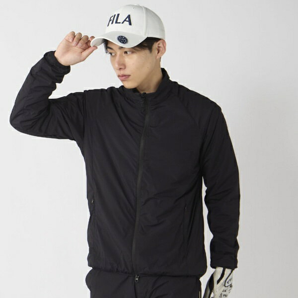 フィラゴルフ｜FILA GOLF メンズ ストレッチタフタブルゾン ブラック 786219 [メン...