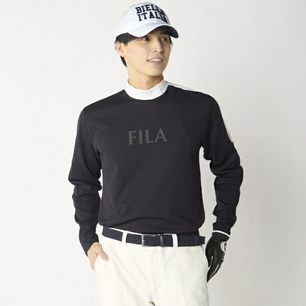 フィラゴルフ｜FILA GOLF メンズ ハイネック長袖シャツ ブラック 786502 [メンズ /Lサイズ]【返品交換不可】