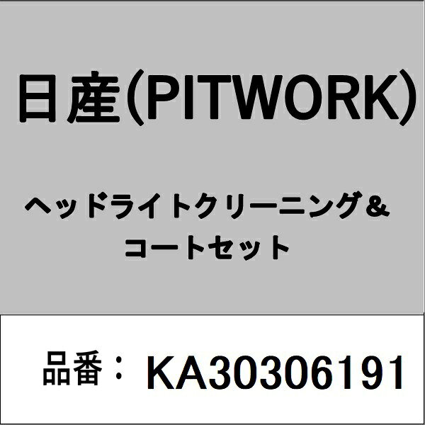 PITWORK｜ピットワーク KA30306191 ヘッドライトクリーニング＆コートセット
