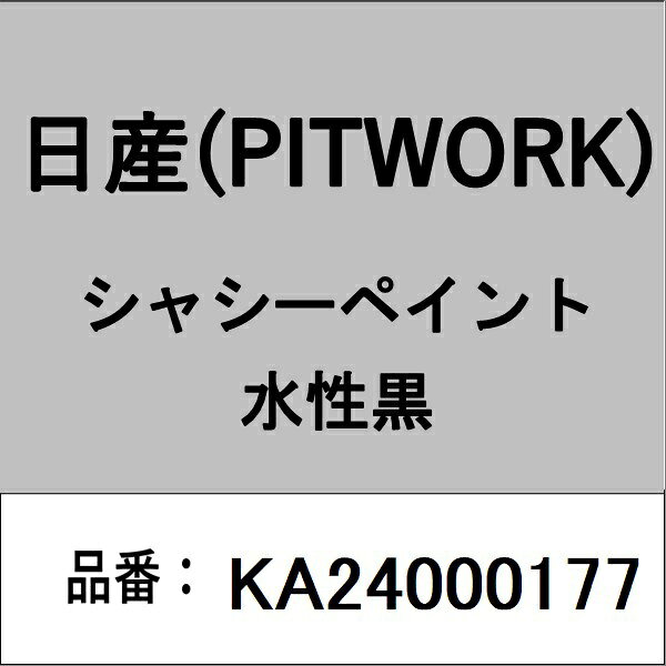 適合の部品番号を予めご確認頂きます様お願いします。一部梱包の都合上、部品番号ラベルが貼り付けされていない場合もございます。■商品名：日産(PITWORK)自動車用ケミカル品■部品型番：KA24000177
