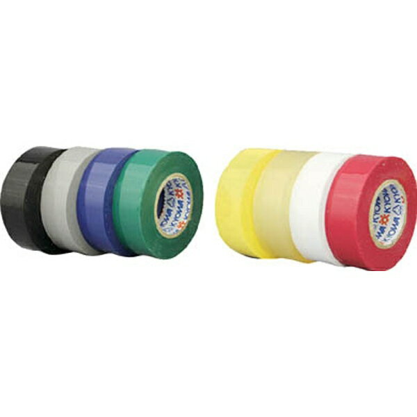 共和｜KYOWA ミリオン　ビニルテープ　19mm×20m　黒　10巻入り　HF537C《※画像はイメージです。実際の商品とは異なります》(4.0)