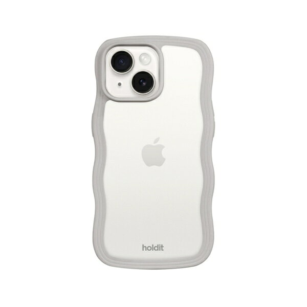 HOLDIT iPhone17e/16e/15/14/13 Wavy ウールグレイ/クリア ウールグレイ 17190