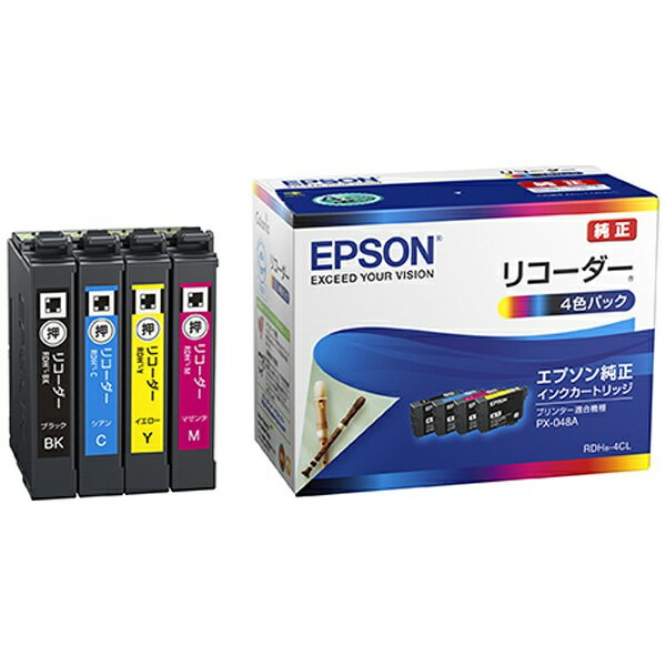 エプソン｜EPSON RDH-4CL 純正プリンターインク Colorio カラリオ 4色[px-049a px-048a RDH4CL]【rb_pcp】