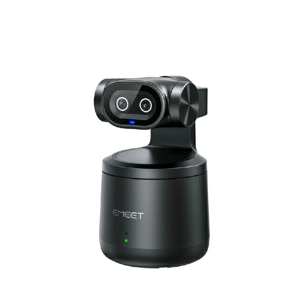 EMEET ウェブカメラ 4K HDR デュアルカメラ AI自動追跡 PTZ ジェスチャー操作 1/2.55インチセンサー 内蔵マイク ワイヤレス対応 EMEET PIXY ブラック E7002