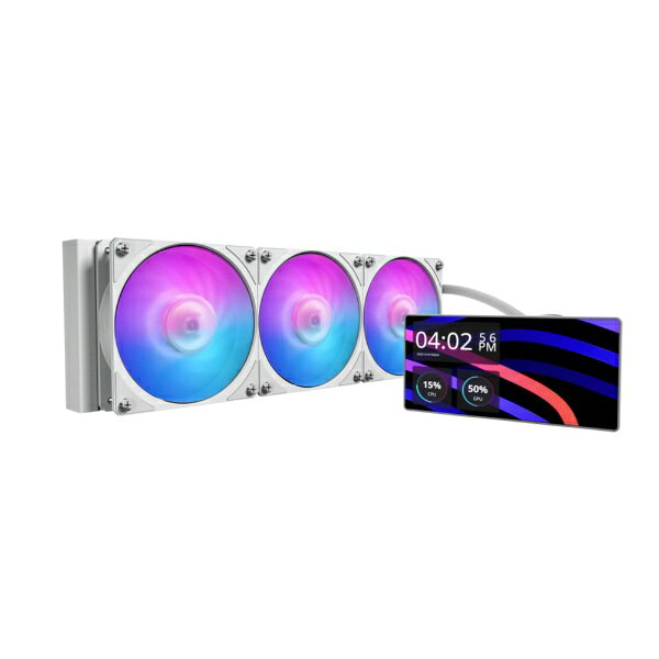COOLER MASTER MasterLiquid Core LCD 6inch 360 White ARGB MLW-D36M-A24PA-LW