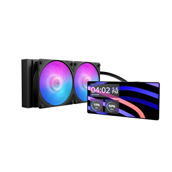 COOLER MASTER｜クーラーマスター MasterLiquid Core LCD 6inch 240 Black ARGB MLW-D24M-A24PA-L1