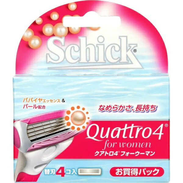 シック｜Schick Schick（シック） クアトロ4 フォーウーマン替刃（4個）〔替刃〕 フォーウーマン 替刃4個