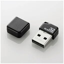 エレコム｜ELECOM USBメモリ (Chrome/iPadOS/iOS/Mac/Windows11対応) ブラック MF-SU2B32GBK [32GB /USB TypeA /USB2.0 /キャップ式 /【保証期間】1年]【rb_pcacc】