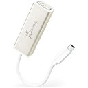 〔USB-Cポート用：USB-C → VGAアダプタ〕USB TYPE-C搭載PCとVGA搭載モニターを接続するだけでマルチディスプレイを実現できる変換アダプタ■ドライバーインストール不要■最大解像度1080P対応必須環境※USB TYPE-Cを備えるホスト側がDisplayport Alternate modeに対応している必要があります。※最大解像度1080P＠60Hzを表示する場合は、グラフィックカードがDisplayPort v1.1aに対応している必要があります。【対応機種】・USB Type-C（オス）側：USB Type-C端子を持つパソコン周辺機器、スマホなど・VGA（メス）側： VGA端子をもつ外部モニタやプロジェクター≪主な仕様≫・コネクト形状:USB Type-C(オス) - VGA(メス)・本体サイズ：W23.4×H68×D14.4mm・ケーブル長：約145mm・質量：約28.6g（ケーブルを含む）・給電方式：バスパワー・消費電力：500mA以下・材質：プラスチック、アルミ j5 create JCA111 Type-C to VGA ディスプレイアダプター