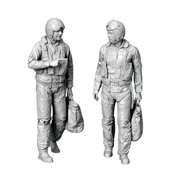 【2026年12月30日発売】 プラッツ｜PLATZ 1/72 F-14 トムキャット パイロットフィギュア 2体セット 立ちポーズ（3Dプリントパーツ） RESKiT【発売日以降のお届け】