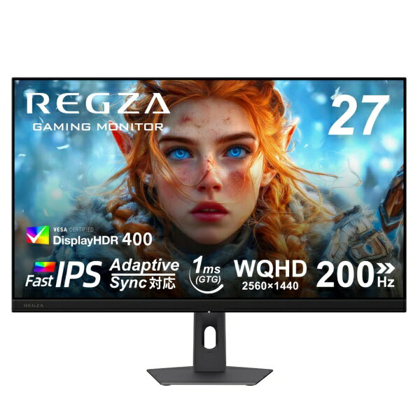 【2026年10月16日発売】 REGZA｜レグザ ゲーミングモニター ブラック RM-27G5SR(K) [27型 /(2880×2160） /ワイド /200Hz]