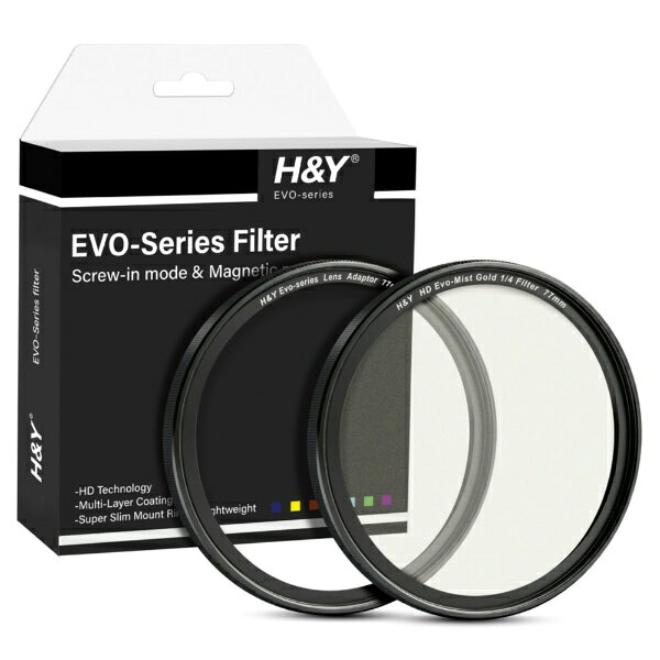 H&Y｜エイチアンドワイ EVO ゴールドプロミスト 77mm 1/4 ゴールド EG4-77