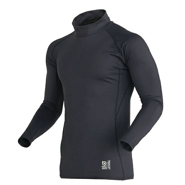 おたふく手袋｜OTAFUKU GLOVE JW-273BK-M BT（bodey toughness）ドラスティックドライ ウォーム ハイネックシャツ　カラー：ブラック