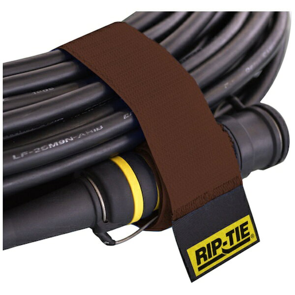 RIP-TIE｜リップタイ オプティカルラップ ウェビング付き 38mmX450mm 10本入 茶 RIP-TIE 茶 OPW-18-010-BN