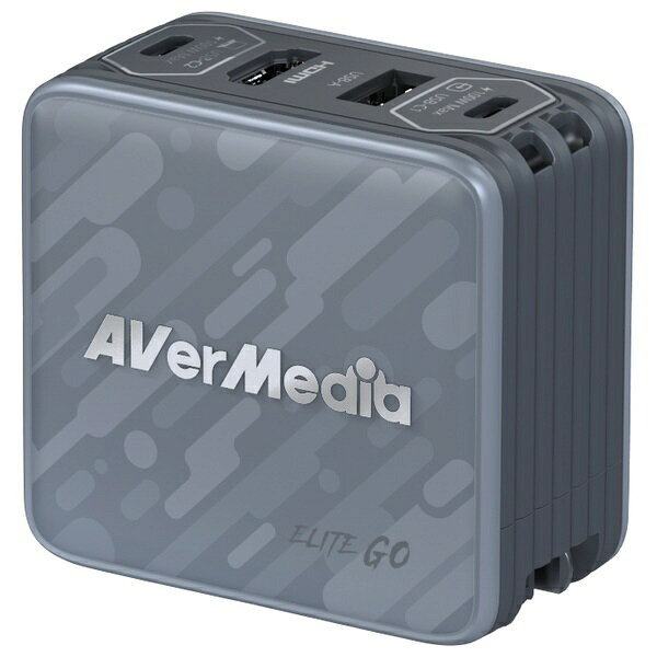 AVERMEDIA｜アバーメディア 〔ビデオキャプチャー〕充電・映像出力・USBハブ ELITE GO ブラック GC313PRO