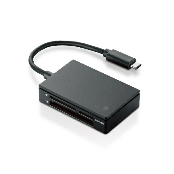 エレコム｜ELECOM MR3C-A010BK Type-C対応 マルチカードリーダー ライター MR3C-A010シリーズ ブラック USB3.0 MR3CA010BK