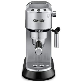 デロンギ｜Delonghi エスプレッソ・カプチーノメーカー デディカ メタルシルバー EC680M[コーヒーメーカー EC680M]