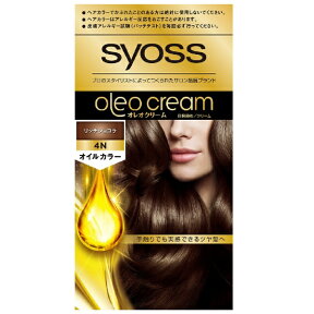 シュワルツコフヘンケル｜Henkel Japan syoss（サイオス）オレオクリーム ヘアカラー 1剤50g+2剤50g[白髪染め] 4N リッチショコラ【rb_pcp】