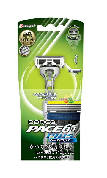 楽天楽天ビック（ビックカメラ×楽天）ドルコ｜DORCO PACE6Plus 男性用替刃式 カミソリ6枚刃 本体 トリマー付〔ひげそり〕