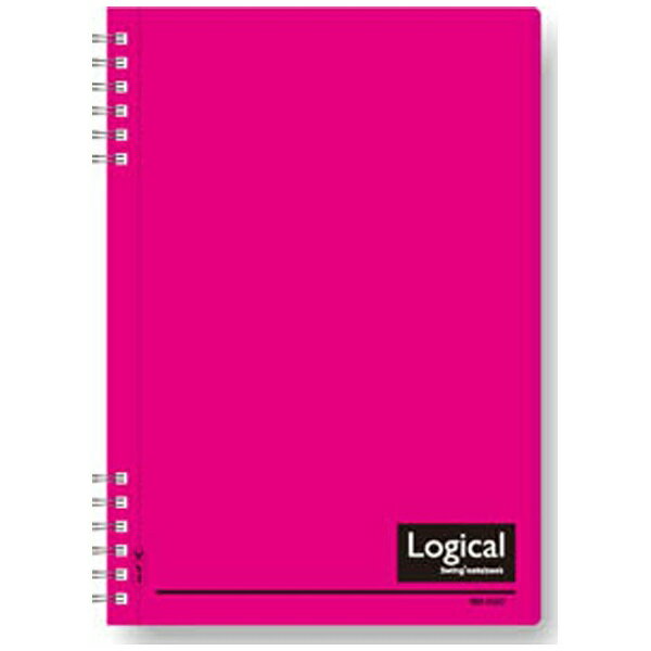 ナカバヤシ｜Nakabayashi スイング ロジカル Wリングノート PP表紙 ピンク NW-A507-P A5 /7mm(A罫) /ロジカル罫
