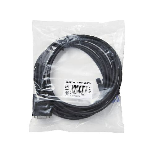 楽天ビック(ビックカメラ×楽天)のELECOM｜エレコム C232N-ECO930 （RS-232Cケーブル/ノーマル/3.0m）[C232NECO930]【rb_pcacc】｜アングル2