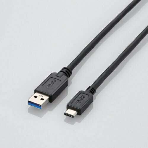 쥳ELECOM USB3-AC15BKUSB3.1֥(A-TypeC/1.5m)rb_ cable_cpn