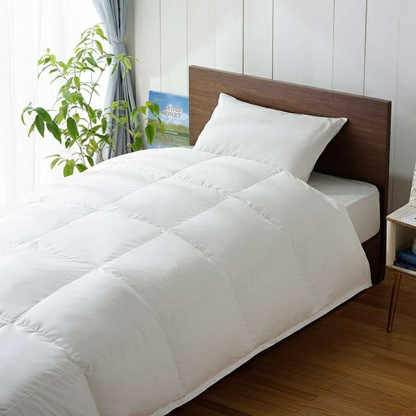 生毛工房｜UMO KOBO 合い掛け羽毛布団「生毛ふとん」 XXL520-A [クィーン(210×210cm) /春・秋用 /ポーランド産ホワイトマザーグースダウン99％ /日本製]