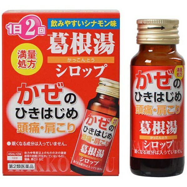 【第2類医薬品】本草葛根湯シロップ（45mL×2本）★セルフメディケーション税制対象商品本草製薬