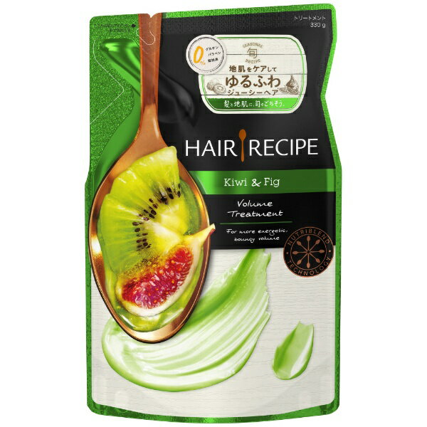 P&G｜ピーアンドジー HAIR RECIPE（ヘアレシピ）キウイ エンパワーボリュームレシピ トリートメント つめかえ用 330g〔トリートメント〕【rb_pcp】