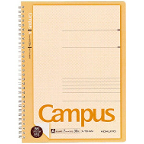 KOKUYO｜コクヨ Campus(キャンパス) ツインリングノート(プリント貼付用) T3HAN [セミB5・B5 /7mm(A罫) /横罫線]のサムネイル