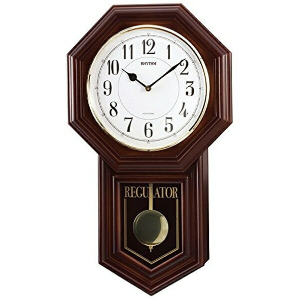 リズム時計｜RHYTHM からくり時計 ベングラーR 茶色半艶仕上 4MJA03RH06