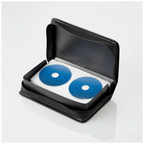 ELECOM�å��쥳�� Blu-ray/DVD/CD�б� ���ߥϡ��ɥ����� 96���Ǽ �֥�å� CCD-SSB96BK[CCDSSB96BK]