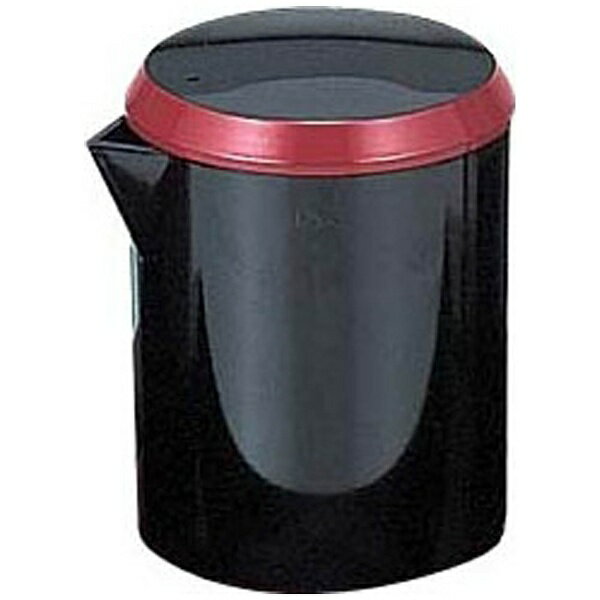 アクリル筒型醤油差し 黒朱帯 70010110