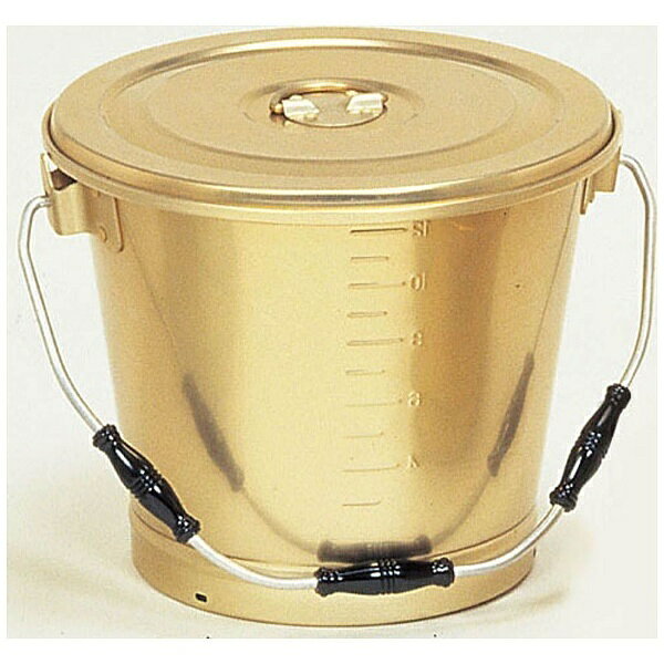 オオイ金属製の丸型一重食缶です。にぎり付きで、容量は14Lです。外寸はφ305mm、内寸はφ290mm×深さ260mm、質量は約1.0kgです。丈夫で長持ちする、プロ仕様の食缶です。