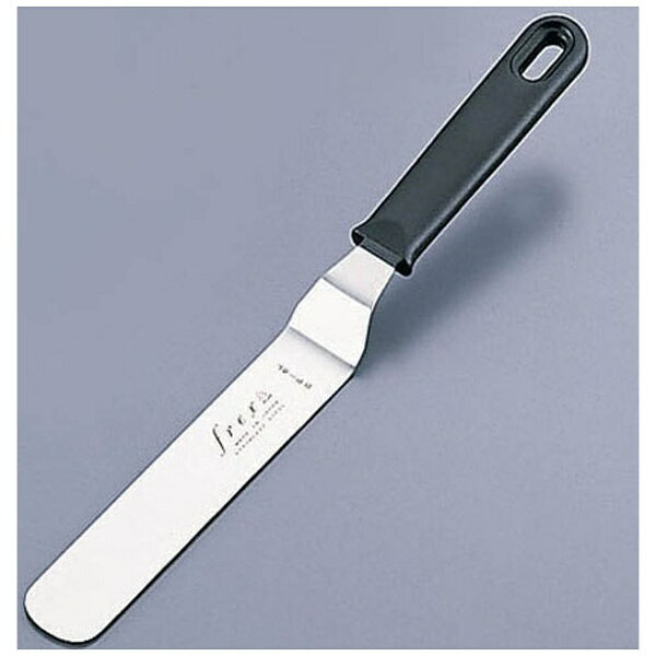 インテックカネキ｜INTEC Kaneki フレックス黒プラ柄 ステンレス スパチュラ L型 BP-7L 全長295mm ＜WS..