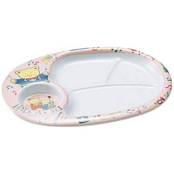 エンテック｜ENTEC メラミンお子様ランチ皿 こねこたい ピンク ＜RLV37＞[RLV37]