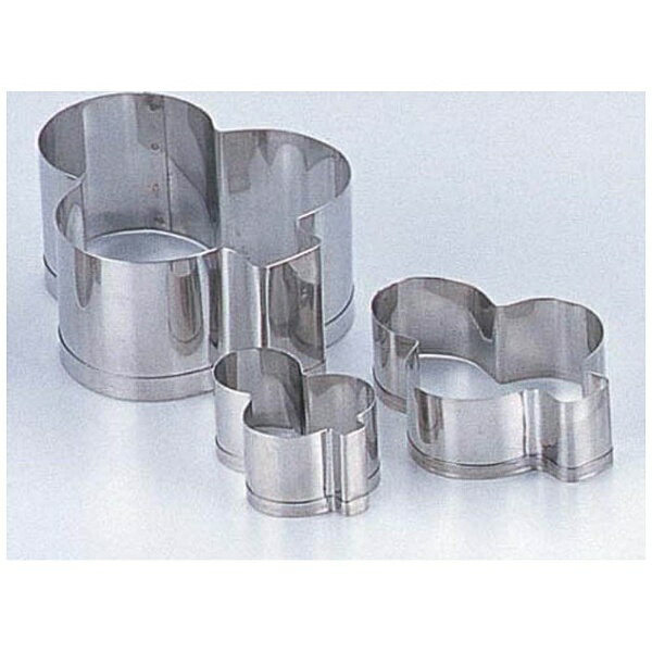 田中糧機製作所 18-8 クッキー抜型 クローバー 中 ＜WKTT302＞[WKTT302]