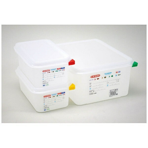 ■取替可能なカラークリップ5色が付属しており、色分け保存が可能です。■専用マーカー＜AKVR7＞を使えばラベル面に直接書き込め、 食器洗浄機などで洗い落すことができます。■耐冷・耐熱温度：-40℃〜+95℃■材質：本体・蓋・クリップ/ポリプ...