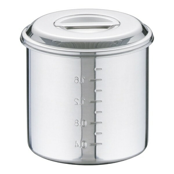 大屋製作所 モリブデン キッチンポット目盛付 14cm ＜AKT13014＞[AKT13014]