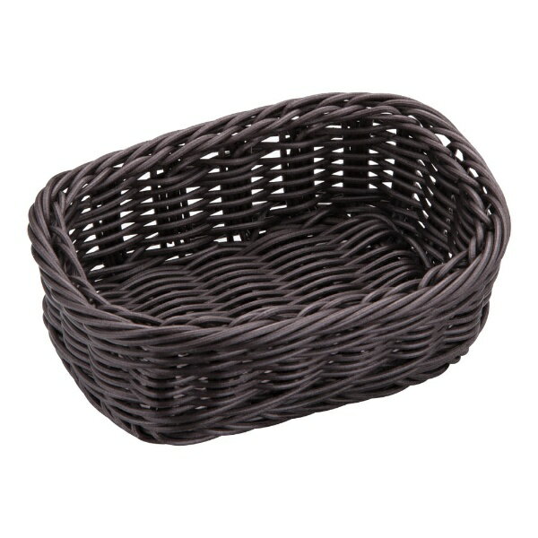 萬洋｜manyo 樹脂バスケット 角型 こげ茶 91-072C ＜WBS8006＞[WBS8006]