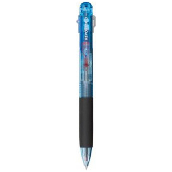 トンボ鉛筆｜Tombow リポーター3 多色ボールペン 透明ブルー BC-TRC40 [0.7mm]