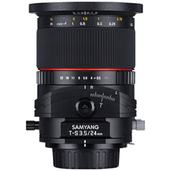SAMYANG｜サムヤン カメラレンズ T-S 24mm F3.5 ED AS UMC TILT-SHIFT フルサイズ対応 ブラック [ニコンF /単焦点レンズ][TS24MMF35ニコン]